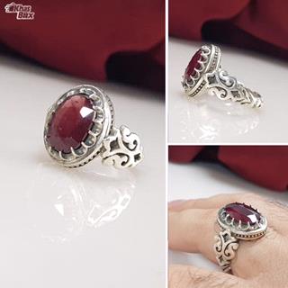 انگشتر مردانه یاقوت سرخ آفریقایی 