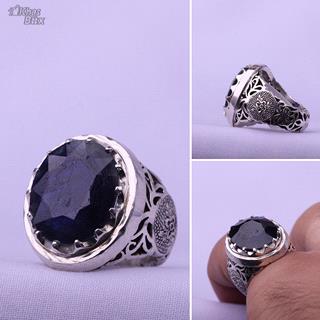 انگشتر یاقوت کبود آفریقا مردانه
