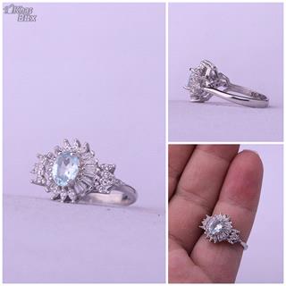 انگشتر اکوامارین اصل زنانه 