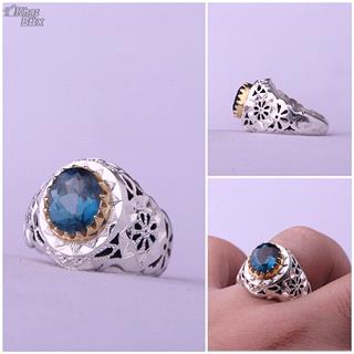 انگشتر توپاز لندن اصل مردانه