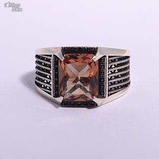 انگشتر طرح ترک اسپرت نگین الکساندریت مردانه 