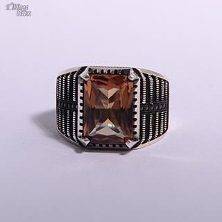 انگشتر طرح ترک اسپرت نگین الکساندریت مردانه 