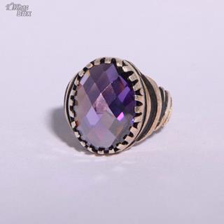 انگشتر طرح ترک اسپرت نگین کریستال اتمی مردانه 