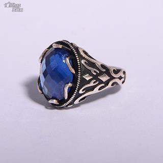 انگشتر طرح ترک اسپرت نگین کریستال اتمی مردانه 