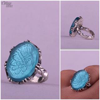 انگشتر کهربا خطی مردانه