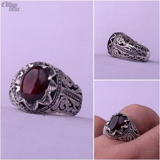 انگشتر گارنت اصل مردانه