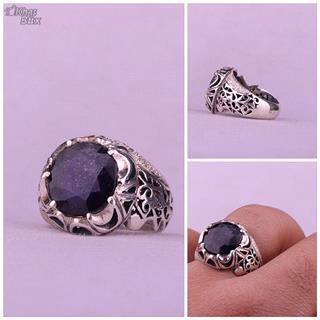 انگشتر یاقوت کبود آفریقا اصل مردانه