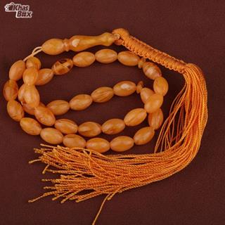 تسبیح کهربا دانه هلی 33 دانه 