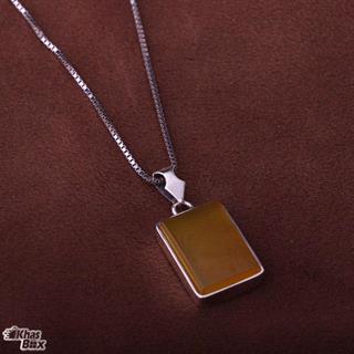 گردنبند شرف الشمس با زنجیر نقره اصل