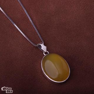 گردنبند شرف الشمس با زنجیر نقره 